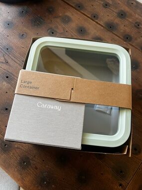 NWT - Two - Caraway Large Storage Containers in Mist